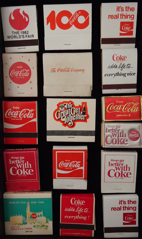 COCA-COLA MATCH PACKS (20+/-) (1 of 1)
