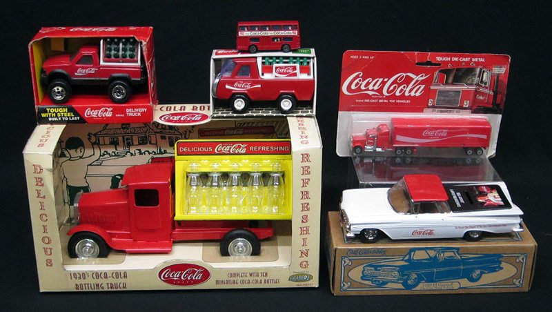 COCA-COLA TOY VEHICLES (6) (1 of 1)