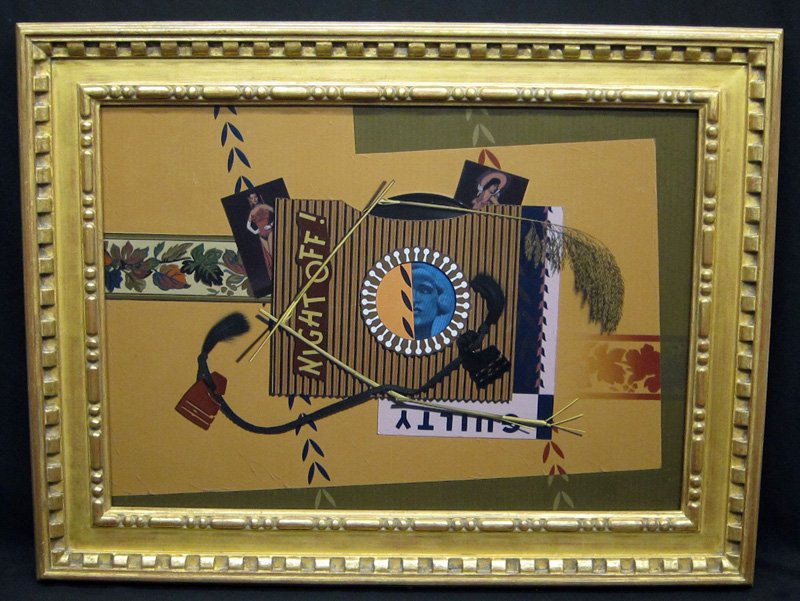 GARY T. ERBE PAINTING: "Night Off", oil on canvas, signed verso, framed; 21 1/2" x 30", EX