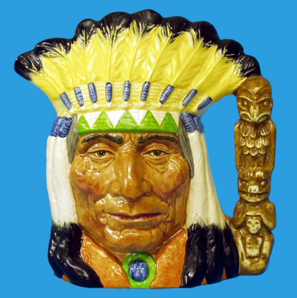 ROYAL DOULTON NORTH AMERICAN INDIAN CHARACTER JUG