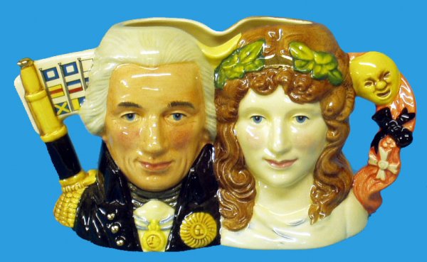 ROYAL DOULTON LORD NELSON LADY HAMILTON JUG