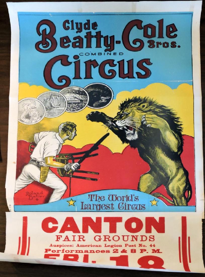 2 Clyde Beatty-Cole Bros. Circus Posters (1 of 2)