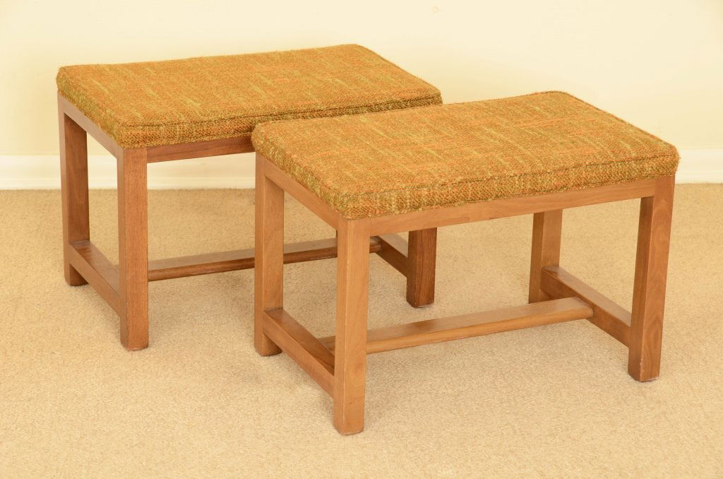 Wormley Walnut Stools (1 of 3)