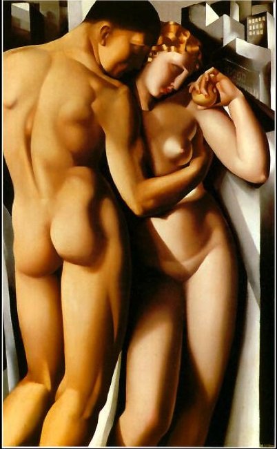Adam & Eve by Tamara de Lempicka: Artist/Maker: Tamara de LempickaTitle: "Adam & Eve"Year Created: Original 1932 | Serigraph 1994Medium / Materials: SerigraphFramed or Unframed: Unframed Winning Bidder Deposit: $200 Dimensions (H x W