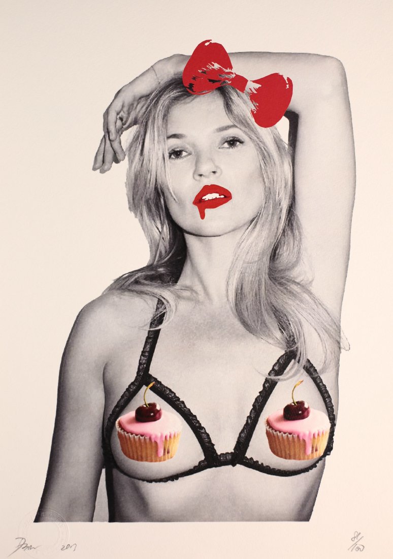 Kate Moss Cupcake: “Why do street art? Because everything looks better outside! DEATH IS FREE”DEATH is a street artist from New York City. Growing up in New York City, being expose to many different cultures and per