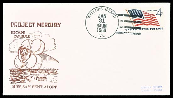 1960 LITTLE JOE 1B, 'MISS Sam' LAUNCH COVER