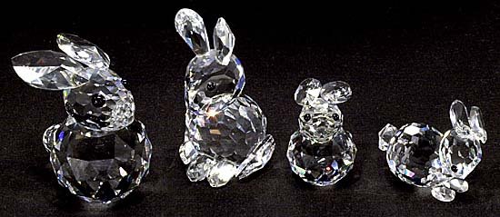 1983 SWAROVSKI CRYSTAL RABBITS