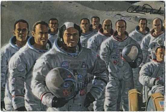 1968-72 APOLLO ASTRONAUT SIGNATURES