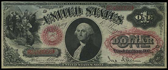 1878 WASHINGTON CENTER & COLUMBUS LEFT $1 NOTE