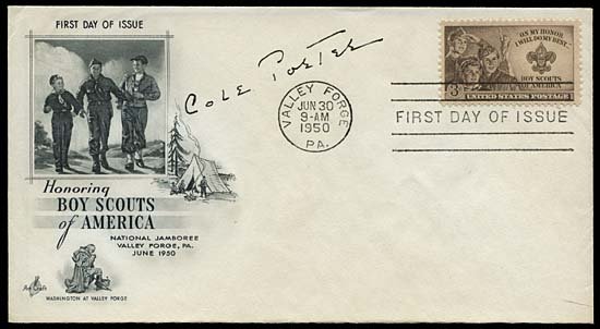 1950 COLE PORTER SIGNED COVER