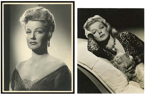 1940s-50s OVERSIZED ANN SHERIDAN PHOTOS
