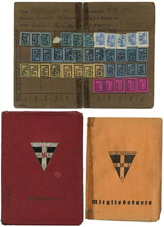 1934-38 GERMAN SPORTS ASSOCIATION ID BOOKLET