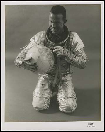 1962 VINTAGE PROJECT MERCURY PRESS PHOTOS: Forty (40) vintage Project Mercury 8"x10" black & white press photos. Taken from Mission Control or the Launch Pad; several interesting photos of Gordon Cooper, including the one pictured with Cooper 