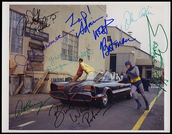 BATMAN ORIGINAL TV SERIES CAST SIGNED PHOTO