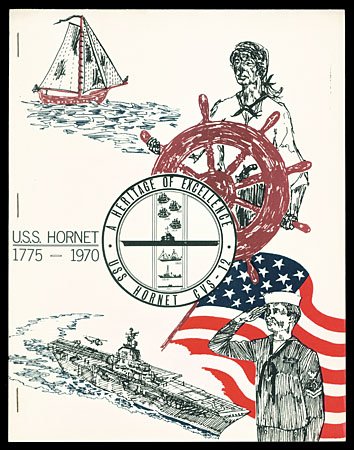 1969 APOLLO 11 USS HORNET 'SHIP'S HISTORY' BOOK