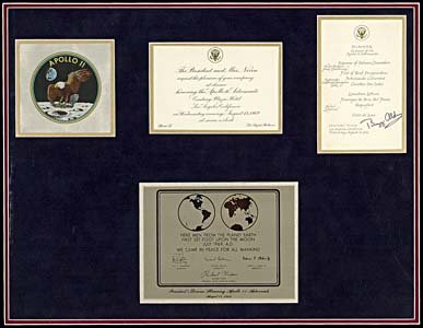 1969 AUTOGRAPHS APOLLO 11 MEMORABILIA
