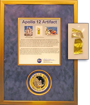1969 APOLLO 12 FLOWN GOLD FOIL