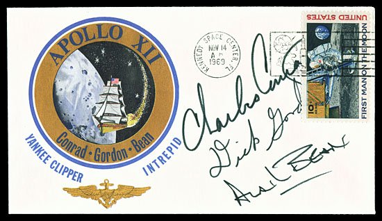 1969 AUTOGRAPHS APOLLO 12 INSURANCE COVER