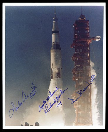 1969 AUTOGRAPHS CONRAD, GORDON & BEAN AUTOGRAPH