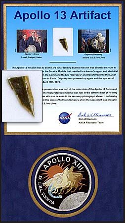 1970 APOLLO 13 FLOWN GOLD FOIL