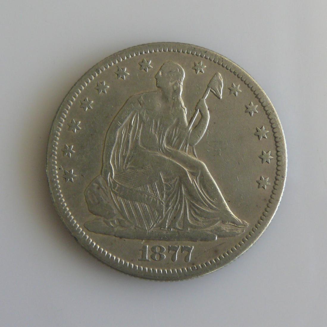 1877-S Seated Liberty Silver Half-Dollar (1 of 2)