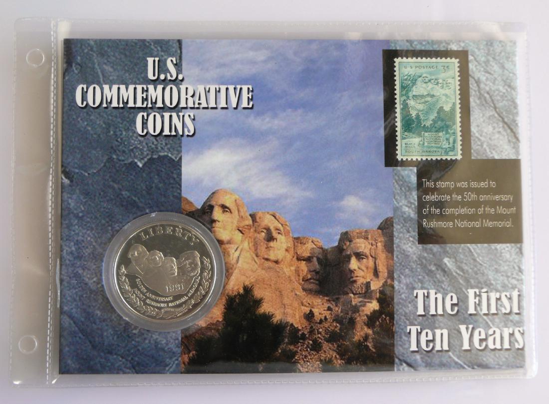 1991 S Proof Mount Rushmore Commemorative Silver Dollar (1 of 2)
