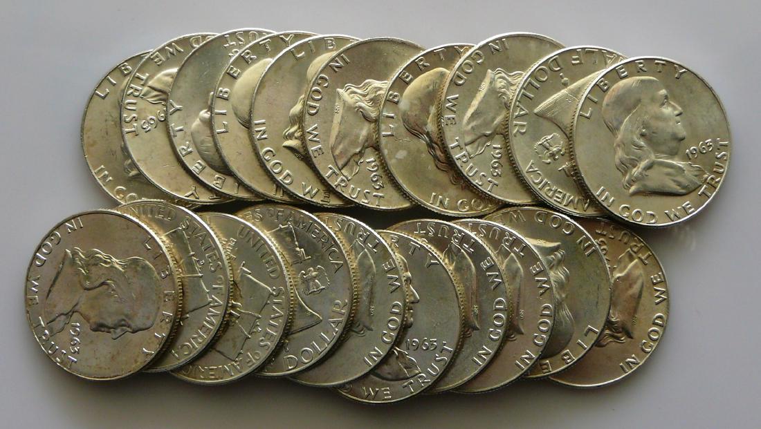 A Twenty (20) Coin Roll of BU Uncirculated 1963-D (1 of 2)