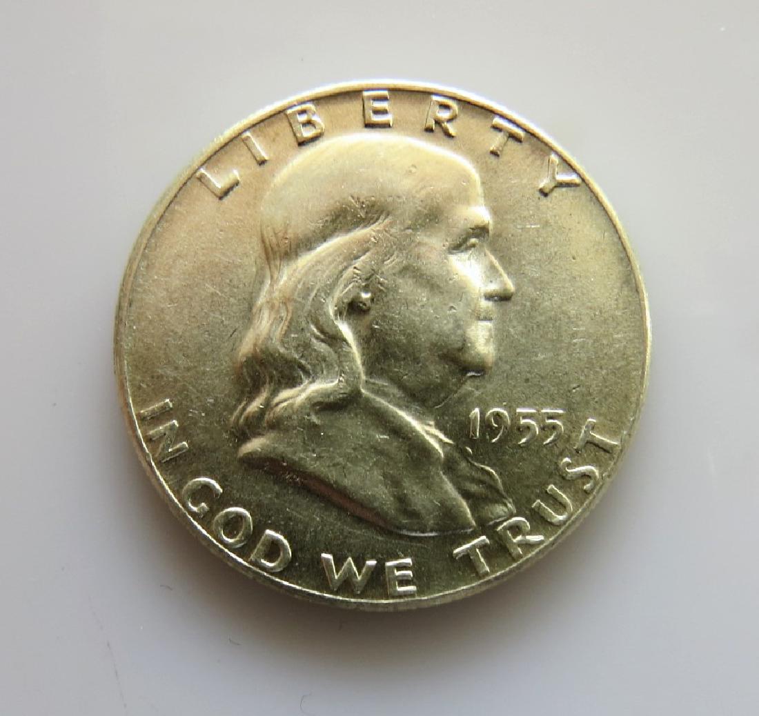 1955 Franklin Half-Dollar Choice Unc (1 of 2)