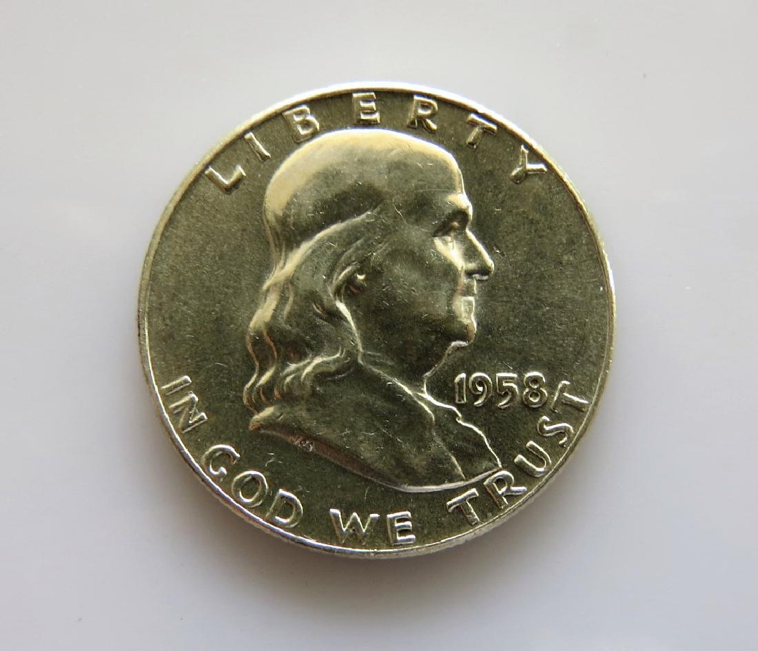 1958 Franklin Half-Dollar Choice Unc (1 of 2)