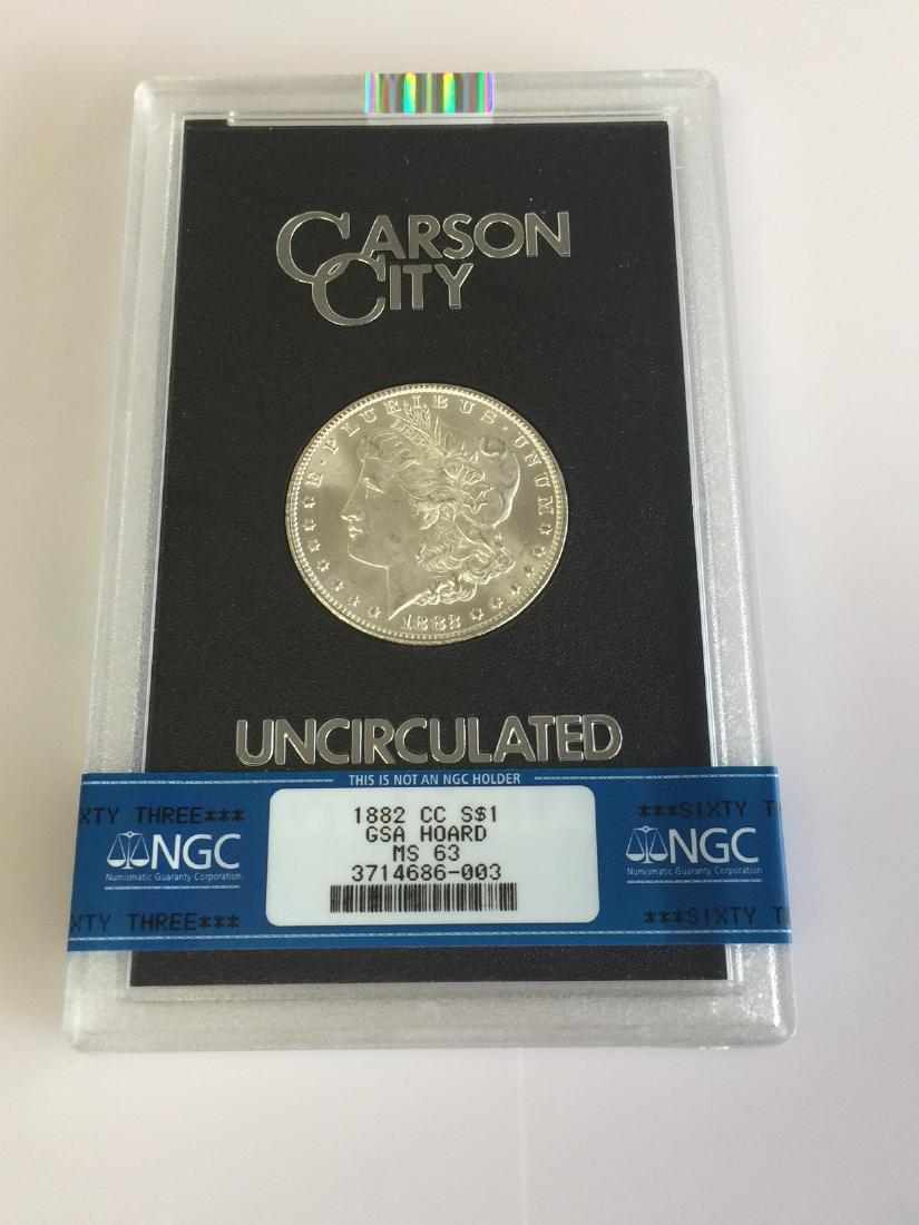 A 1882-CC GSA Morgan Dollar Graded NGC MS63 (1 of 2)
