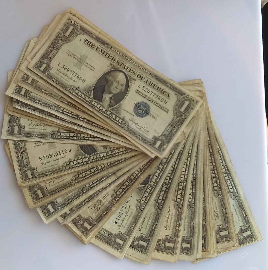 50 Average Circulated 1935 Silver Certificates-With (1 of 2)