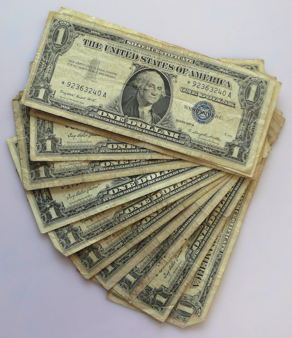 15 Average Circulated 1957 Star Notes Silver (1 of 2)