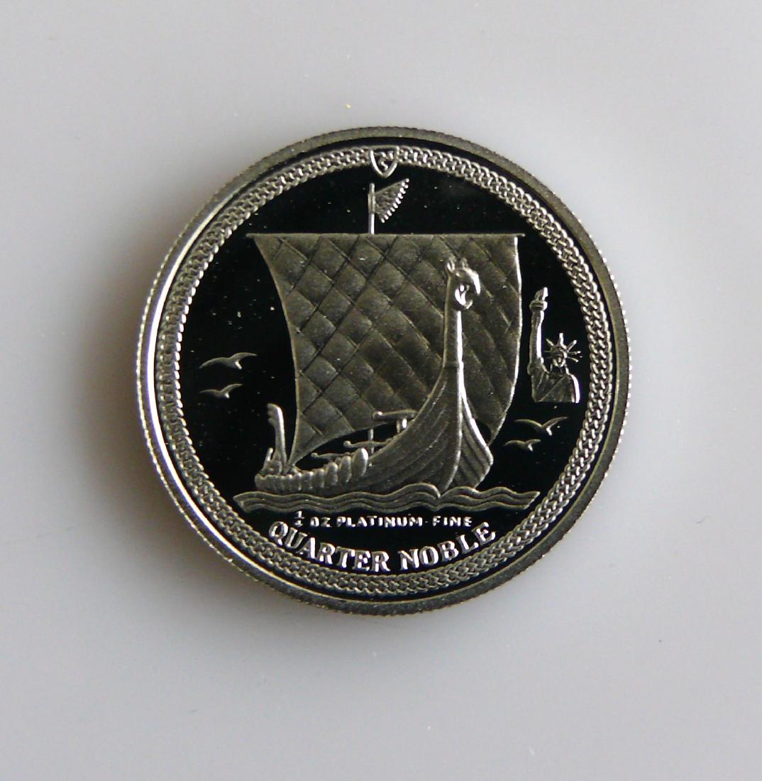 1987 Isle of Man 1/4 ounce Platinum Proof Noble KM168 (1 of 2)