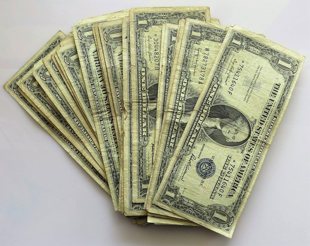 50 1957 Silver Certificates with Some Star Notes (1 of 2)