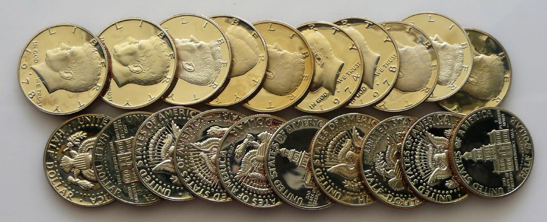 20 Coin Roll of S-Mint Proof Kennedy Half-Dollars (1 of 2)