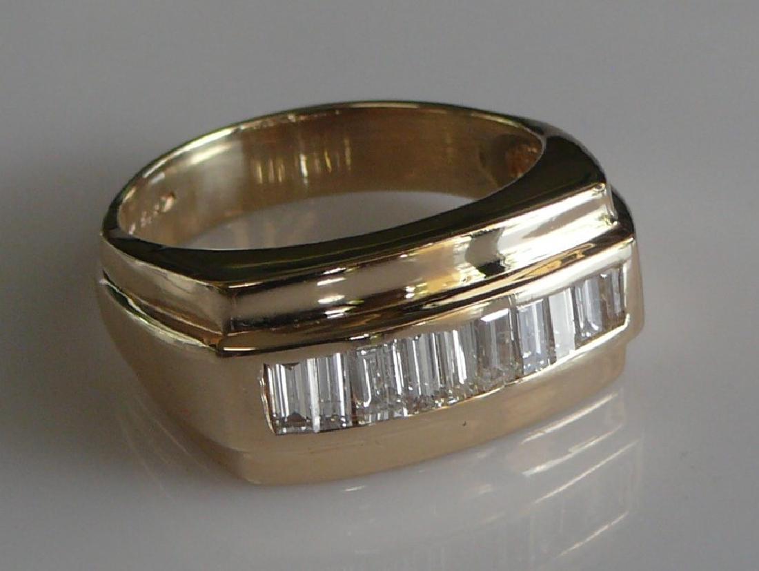 Diamond Mens Ring / Wedding Band (1 of 3)