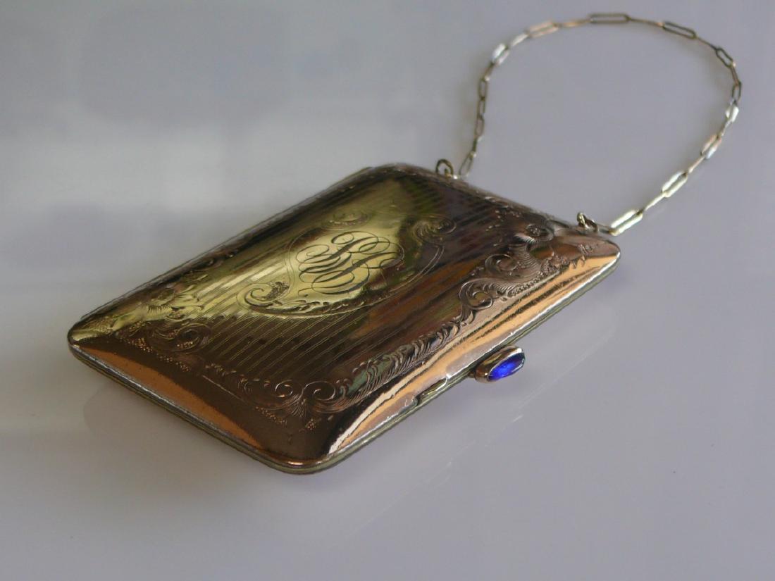 Floral Solid Gold Shell Cigarette Case (1 of 4)