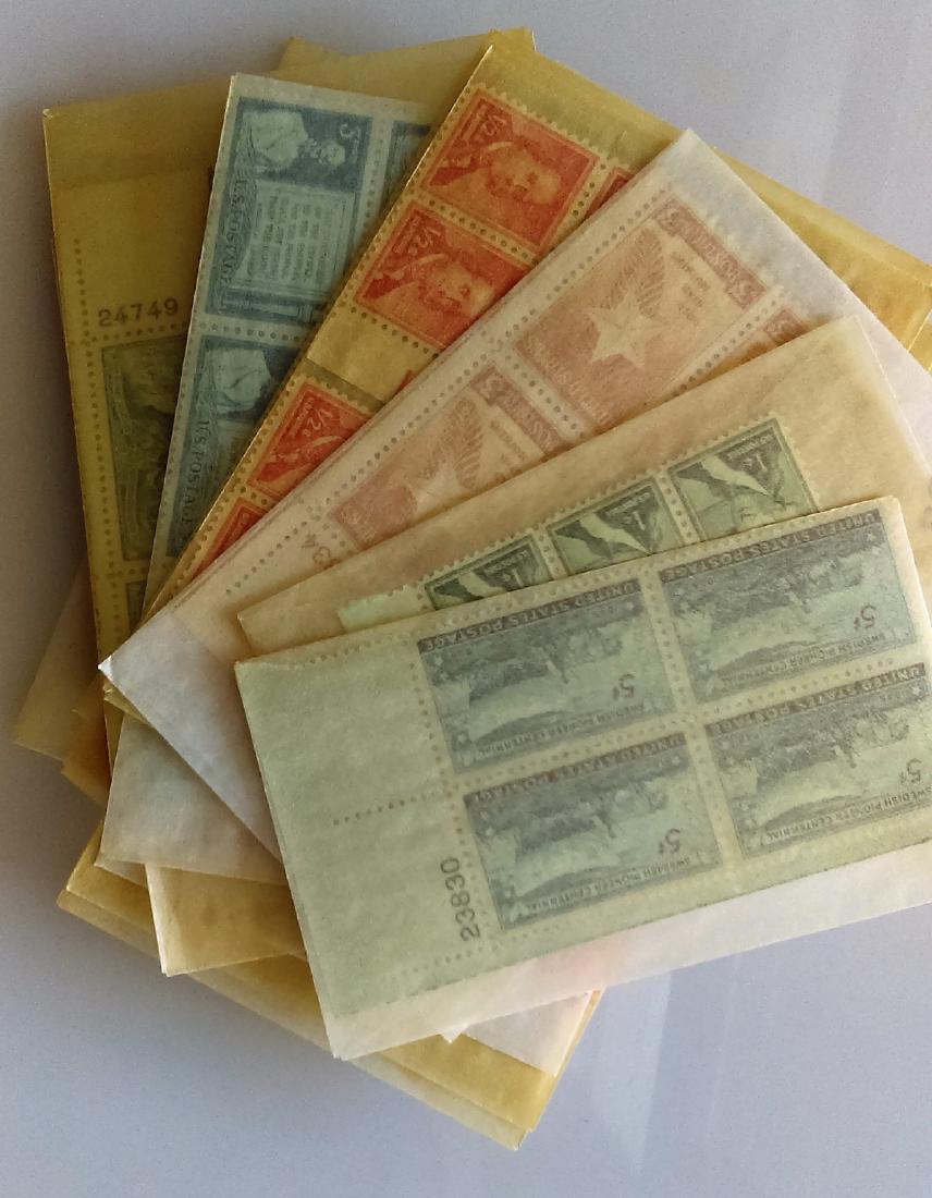 Fifty (50ct.) OGNH Plate Blocks From the 50s - 60s and: A nice lot of 50 OGNH Plate Blocks From the 50s - 60s and 70s.