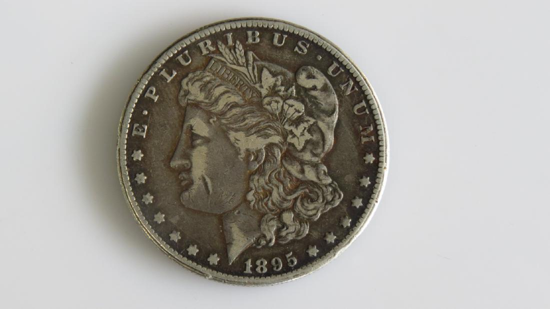 1895-O Morgan Silver Dollar -Key Date- Original VF (1 of 2)