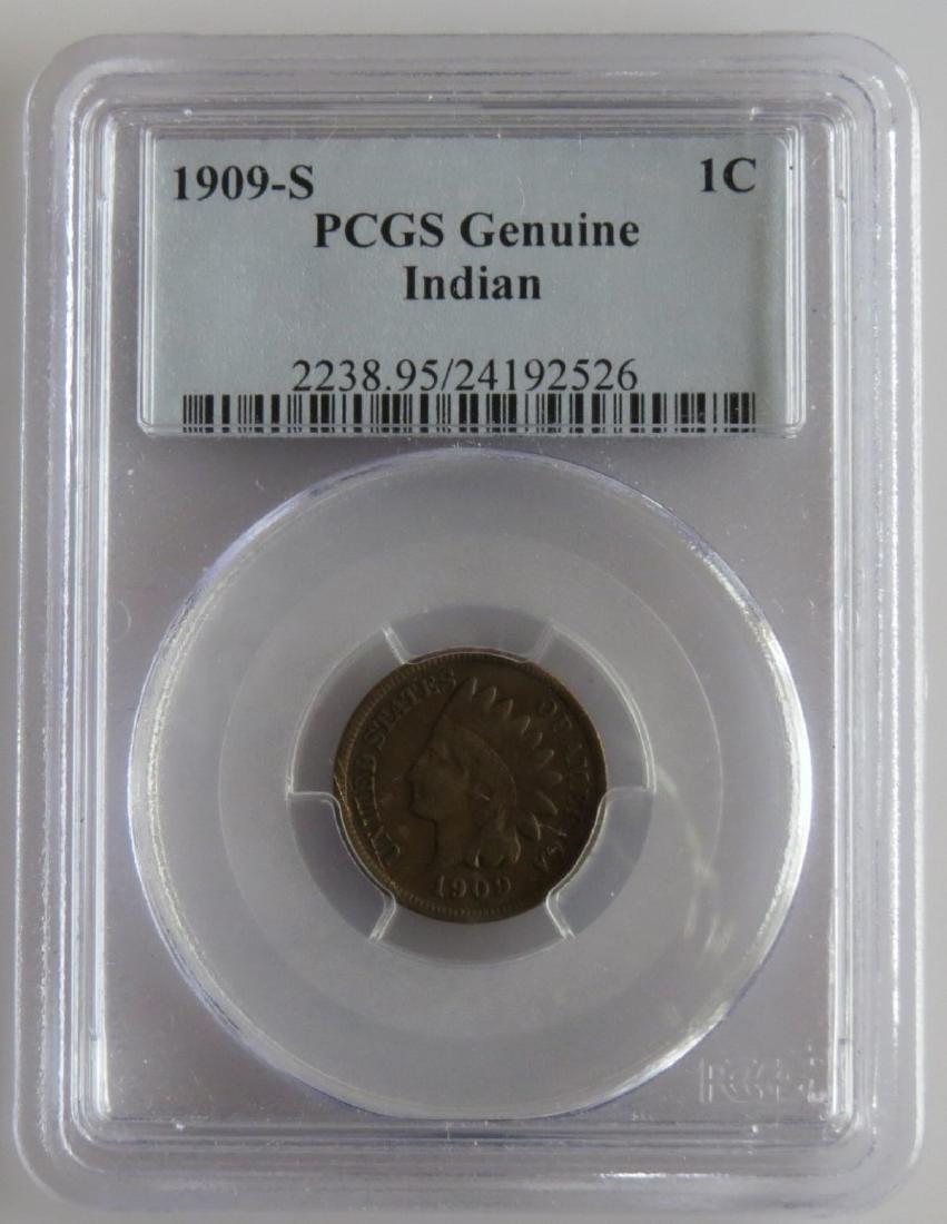 1909-S Key Date Indian Cent PCGS Genuine (1 of 2)