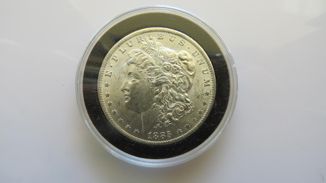 1885 O Choice Uncirculated Original Toned Morgan Silver (1 of 2)