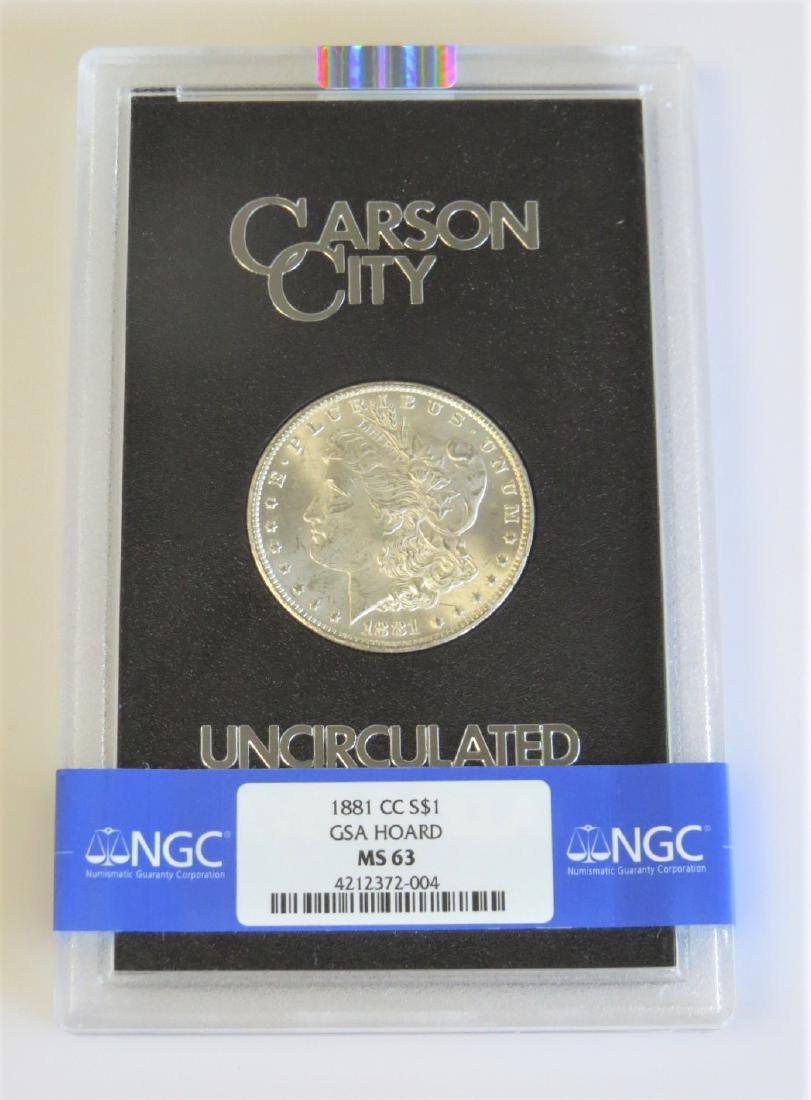 1881 CC Carson City GSA Morgan Dollar MS63 (1 of 2)