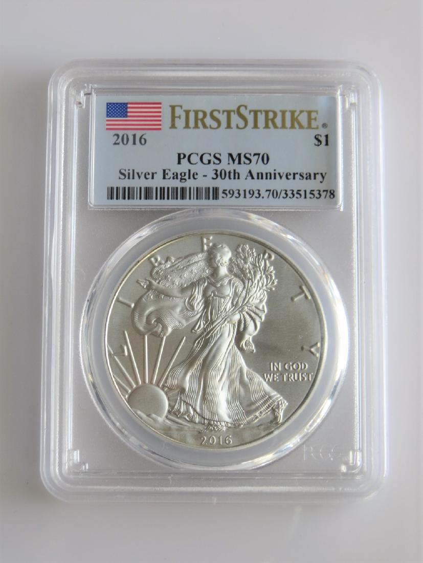 2016 30th Anniversary PCGS First Strike MS70 American (1 of 2)