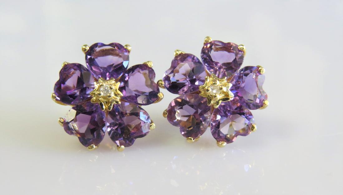 Floral Amethyst Earrings (1 of 3)