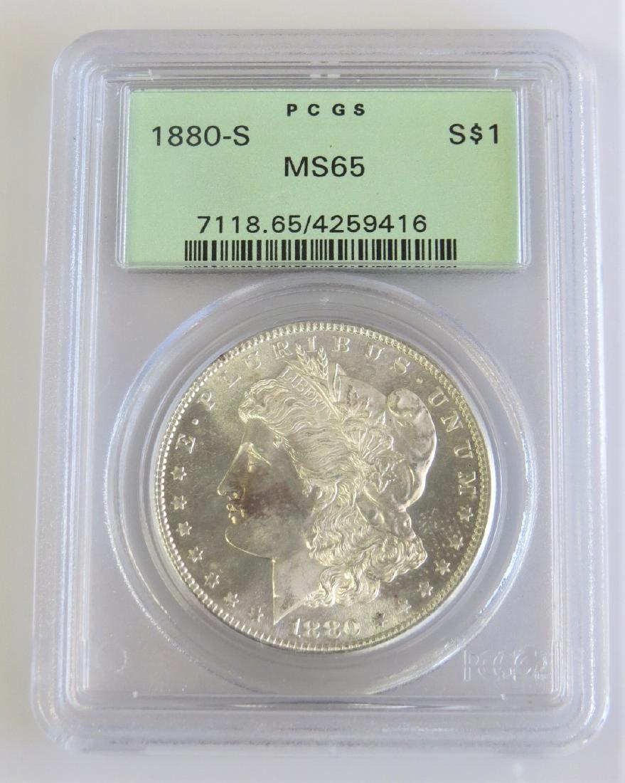 1880-S Morgan Silver Dollar PCGS MS65 (1 of 2)