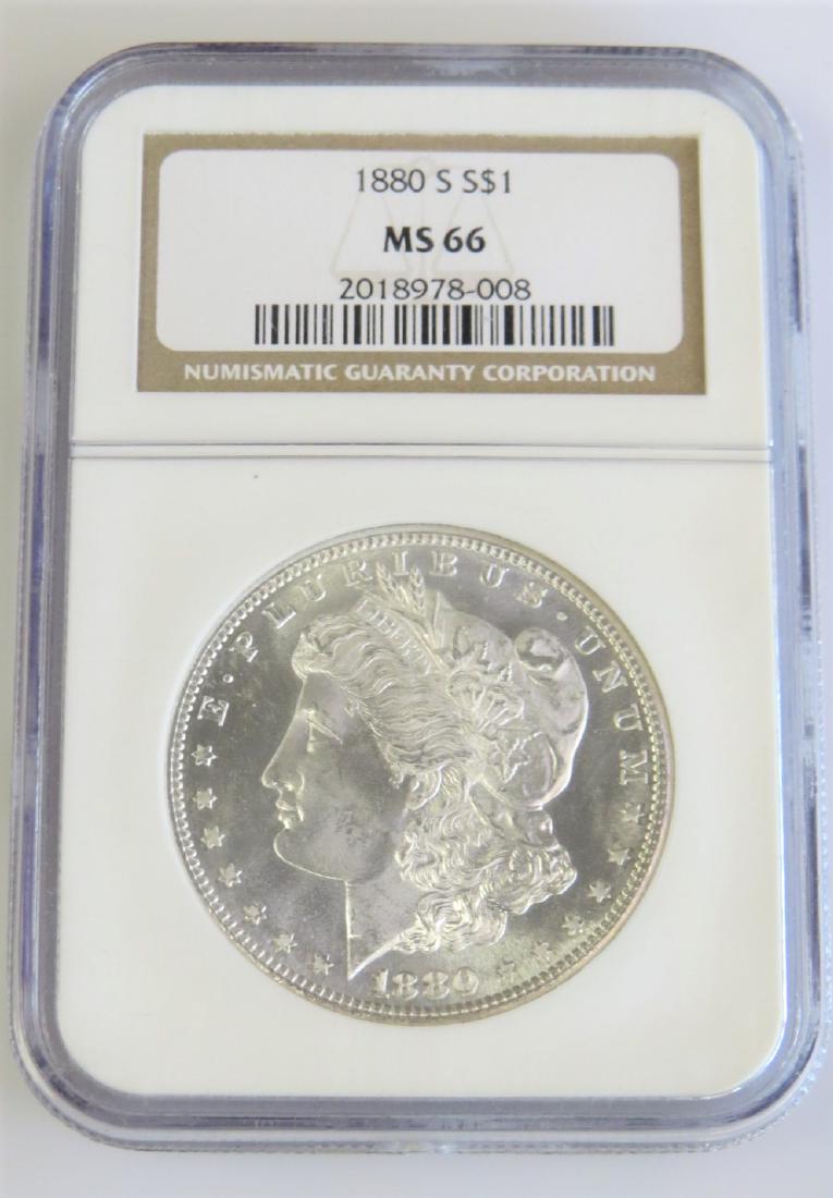 1880-S Morgan Silver Dollar NGC MS66 (1 of 2)