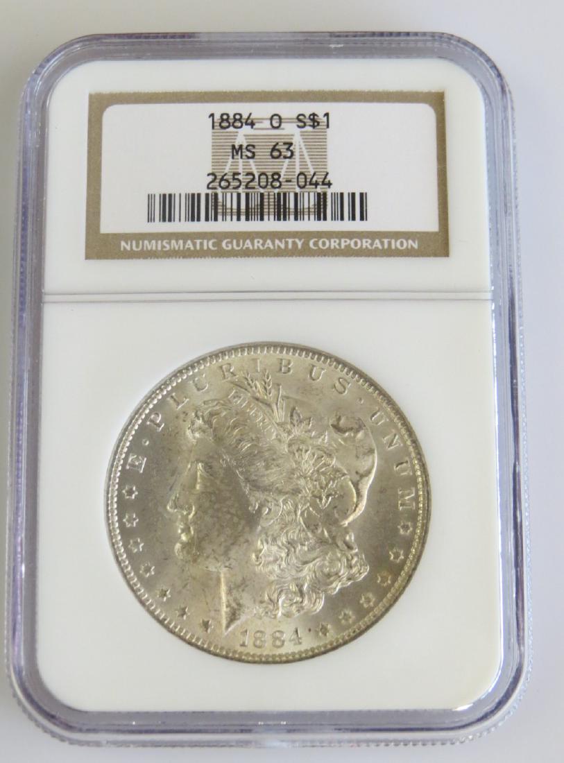 1884 O Morgan Silver Dollar NGC MS63 (1 of 2)