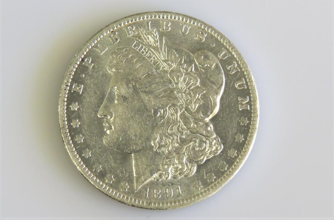 1891-O Morgan Dollar Choice Brilliant Uncirculated. (1 of 2)