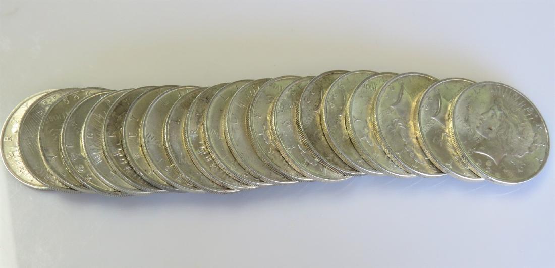A Full Roll of (20 Coins) BU 1922 Peace Silver Dollars (1 of 3)