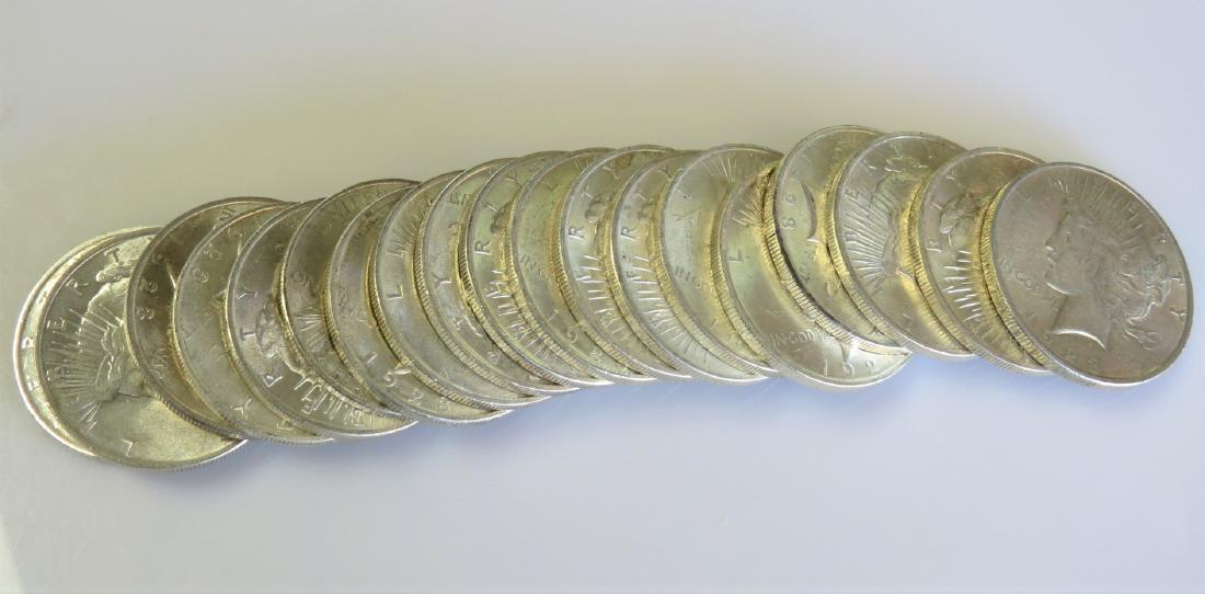 A Full Roll of (20 Coins) BU 1923 Peace Silver Dollars (1 of 3)